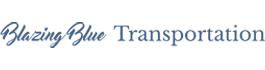 Blazing Blue Transportation Logo