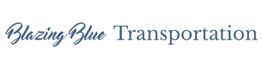 Blazing Blue Transportation Logo